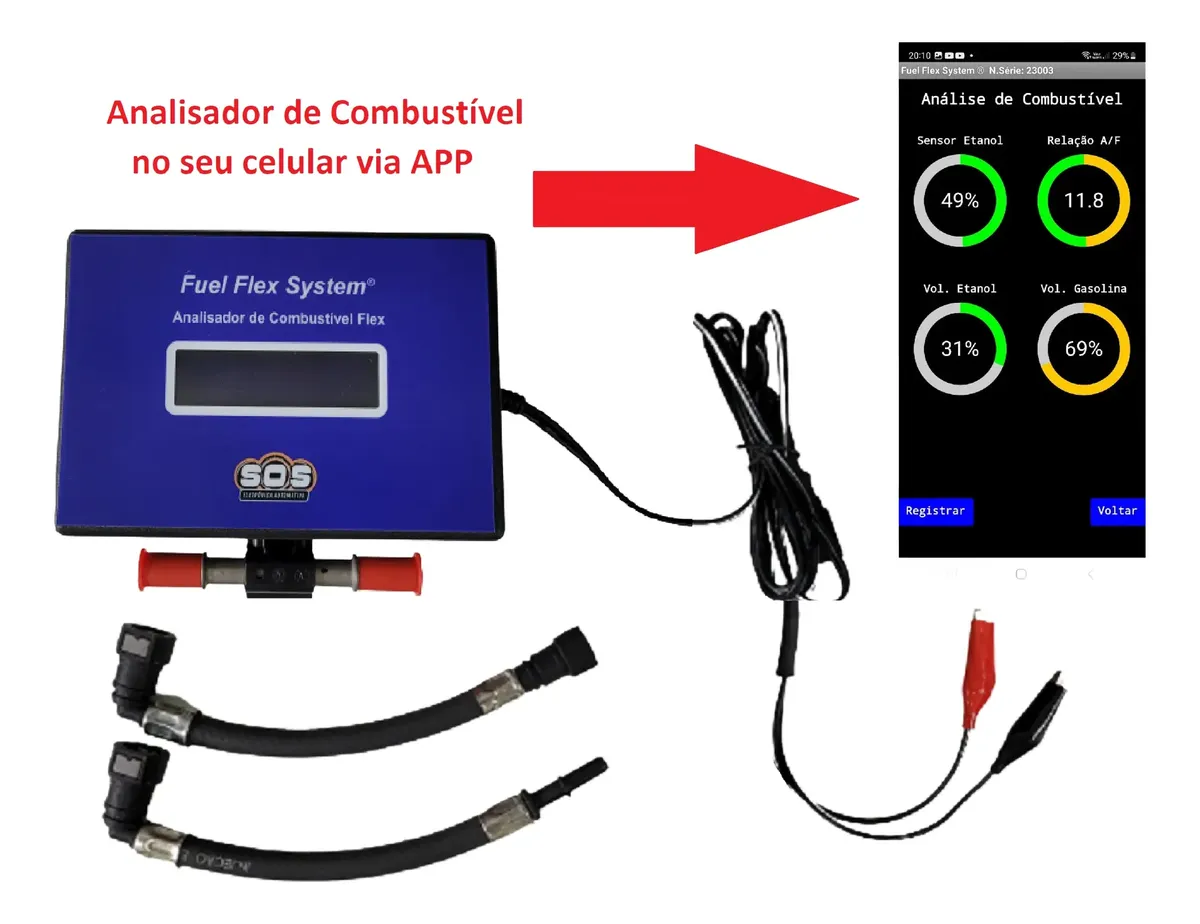 Analisador de Combustível Gasolina Etanol Flex FFS 01 - Imagem 4