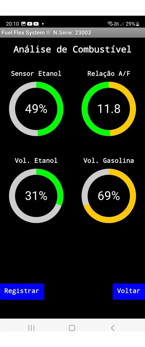 Analisador de Combustível Gasolina Etanol Flex FFS 01 - Imagem 6