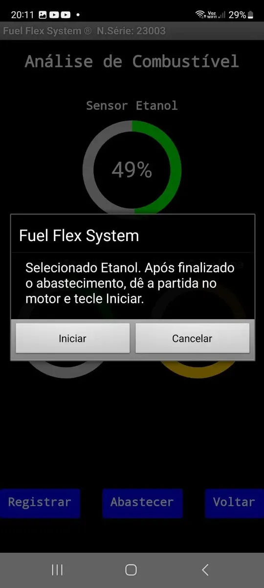Fuel Flex System FFS 03 – Modelo Usuário