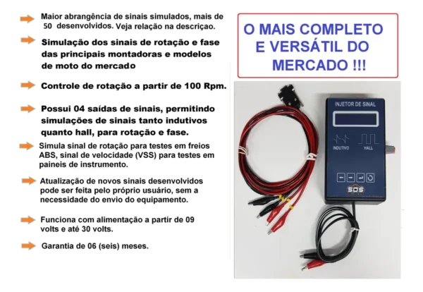 Alternative view of Injetor de Sinais De Rotação Fase Para Motos