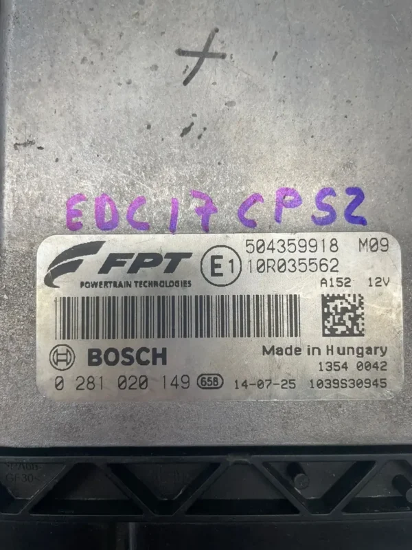 Módulo de Injeção Iveco Daily 3.0 – Código 0281020149 S/Code